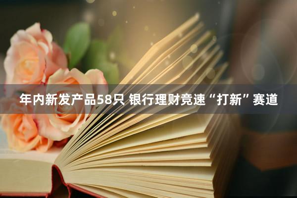 年内新发产品58只 银行理财竞速“打新”赛道