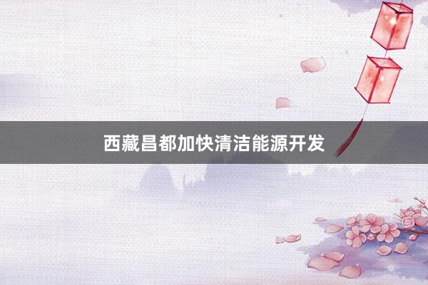 西藏昌都加快清洁能源开发