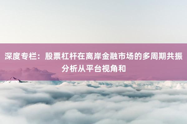 深度专栏：股票杠杆在离岸金融市场的多周期共振分析从平台视角和