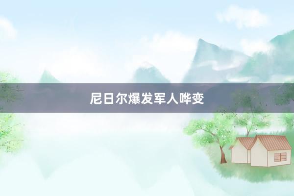 尼日尔爆发军人哗变