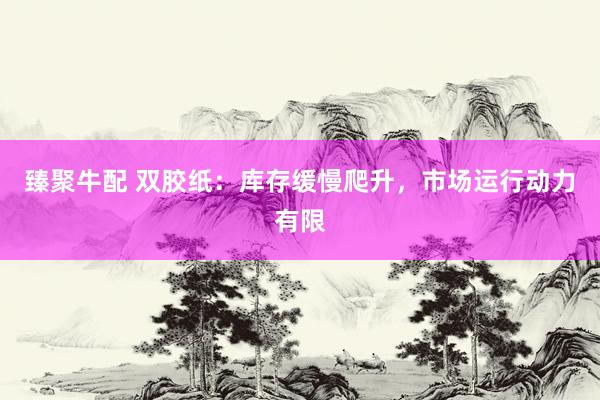 臻聚牛配 双胶纸：库存缓慢爬升，市场运行动力有限