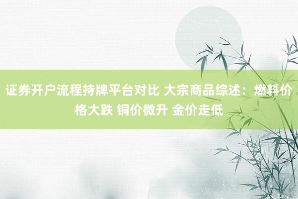 证券开户流程持牌平台对比 大宗商品综述：燃料价格大跌 铜价微升 金价走低