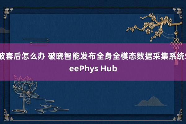 被套后怎么办 破晓智能发布全身全模态数据采集系统SeePhys Hub